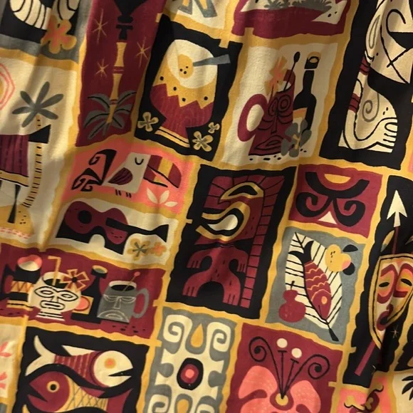 NWT PUG Jenny Dress Tiki Tiles print - Picture 3 of 5